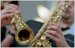 Luciano plays music