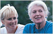 Grandmother with daughter